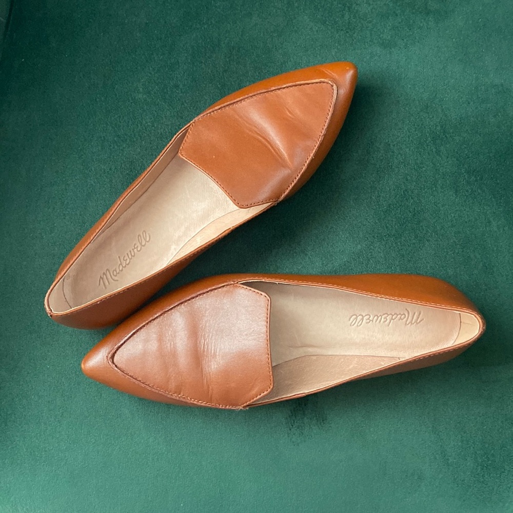 Madewell Frances Skimmer Leather Loafer-English Saddle